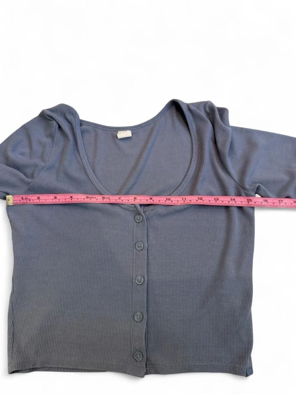 Gilly Hicks Ribbed Cropped Cardigan Top